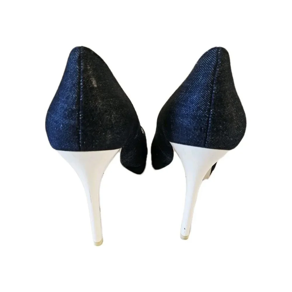 Jessica Simpson Blue Denim Women's Heels Size 8